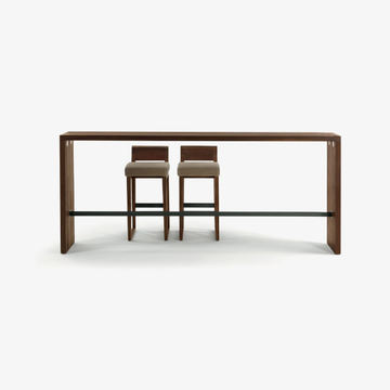 FRAME BAR - Rectangular solid wood console table with footrest by Riva 1920 - view 3